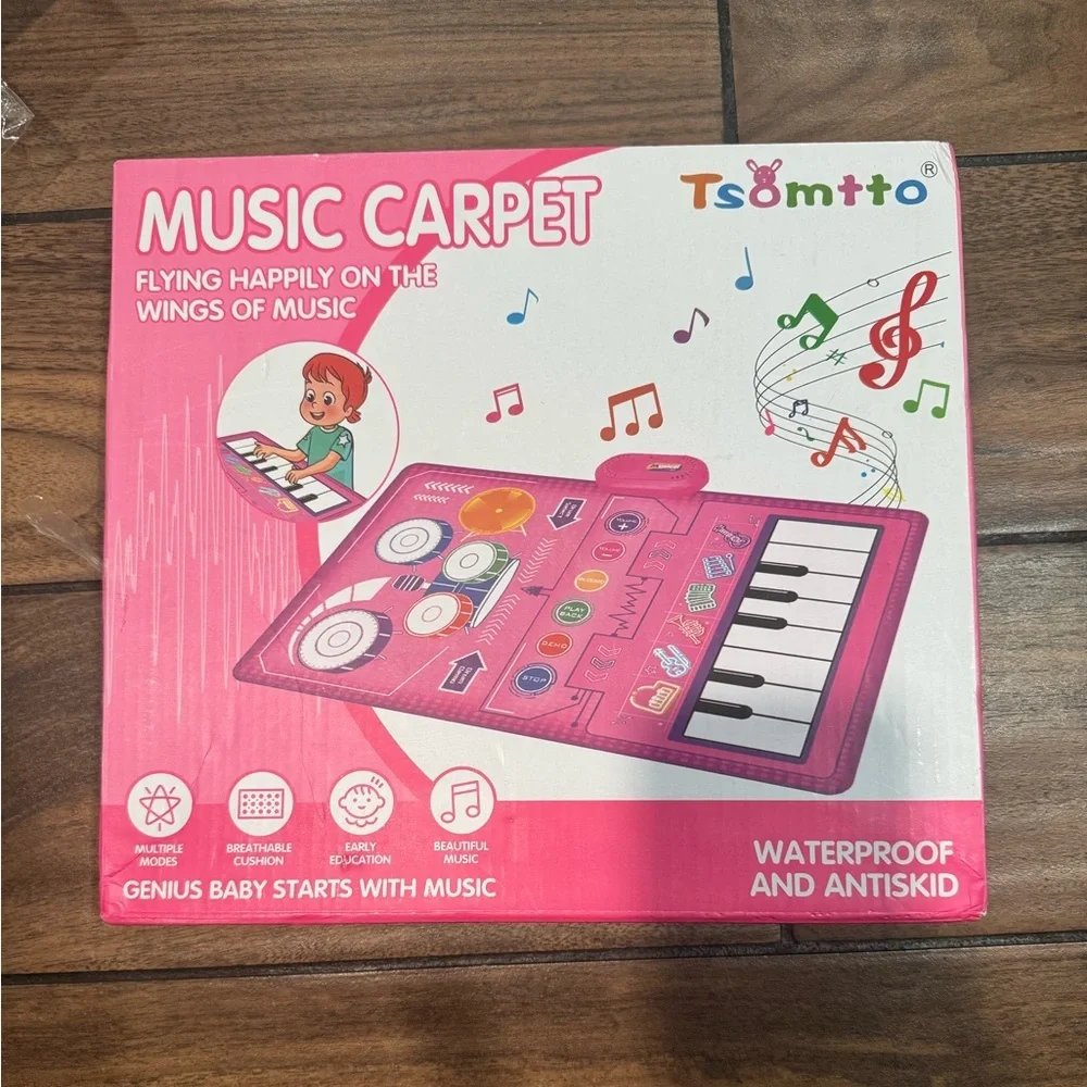 Music carpet Mat with Keyboard & Drum, Early Educational Musical toys